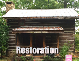 Historic Log Cabin Restoration  Reva, Virginia